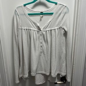 Free People waffle long sleeve